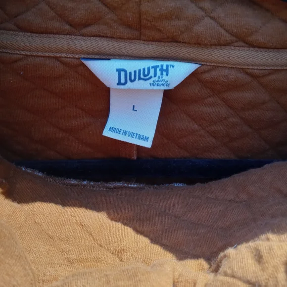 Duluth Trading Co Women's Quilted Sweatshirt Tunic Orange Size Large - Picture 4 of 10